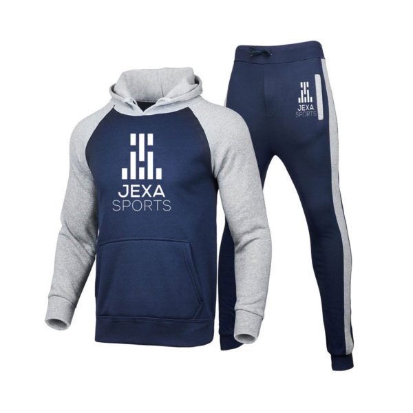Grey & Blue Track Suite